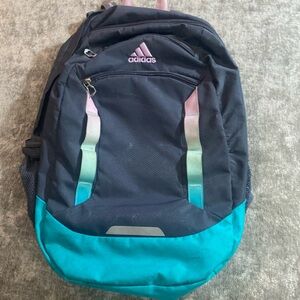 Adidas Load Spring Gray, Teal & Rainbow Backpack. {289}